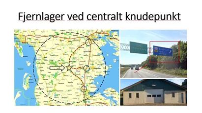 Billigt fjernlager centralt i syd- og Sønderjylland ved stort trafik knudepunkt