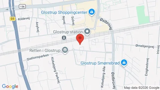 Kontorhoteller til leje i Glostrup - kort over placeringen