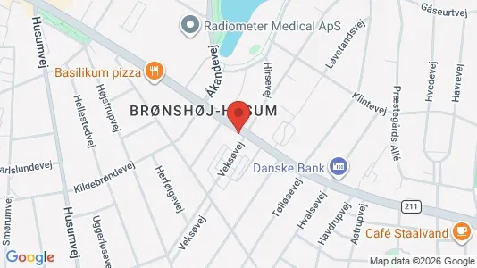 Kliniklokaler til leje i Brønshøj - kort over placeringen