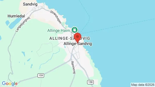 Erhvervslejemål til leje i Allinge - Foto fra Google Street View