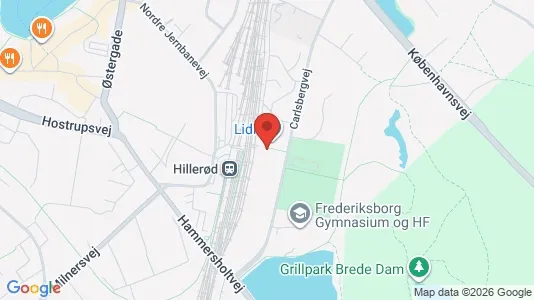 Kontorlokaler til salg i Hillerød - kort over placeringen