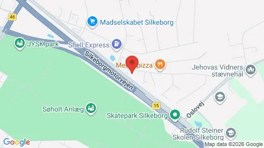 Erhvervslejemål til salg i Silkeborg - kort over placeringen