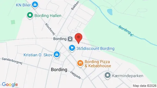 Erhvervsgrunde til salg i Bording - Foto fra Google Street View
