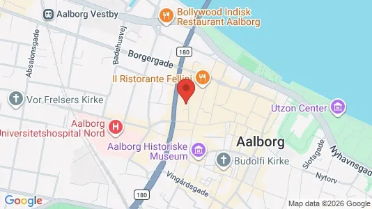 Boligudlejningsejendomme til salg i Aalborg Centrum - kort over placeringen