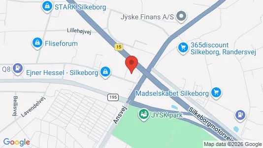 Kontorlokaler til leje i Silkeborg - Foto fra Google Street View