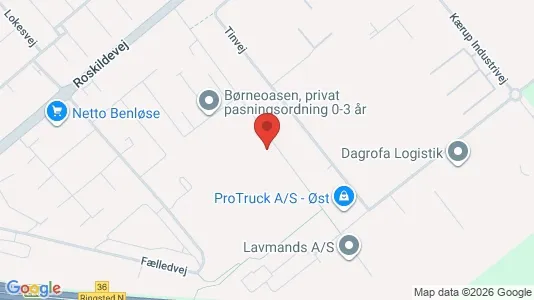 Boligudlejningsejendomme til salg i Ringsted - kort over placeringen