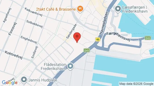Boligudlejningsejendomme til salg i Frederikshavn - kort over placeringen