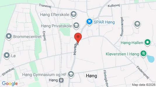 Erhvervslejemål til salg i Høng - kort over placeringen
