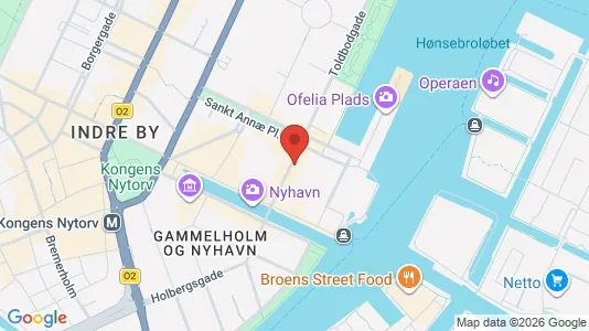 Kontorhoteller til leje i København K - kort over placeringen
