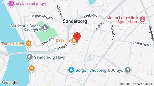 Erhvervslejemål til salg i Sønderborg - kort over placeringen