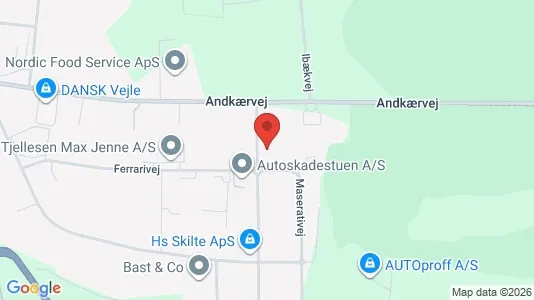 Lagerlokaler til leje i Vejle Centrum - Foto fra Google Street View