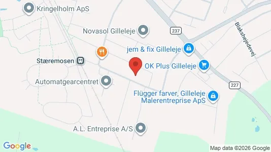Kontorlokaler til leje i Gilleleje - Foto fra Google Street View