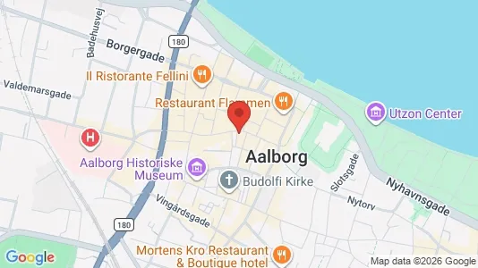 Erhvervslejemål til leje i Aalborg Centrum - kort over placeringen