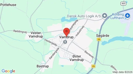 Butikslokaler til salg i Vamdrup - Foto fra Google Street View