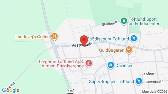 Boligudlejningsejendomme til salg i Toftlund - Foto fra Google Street View