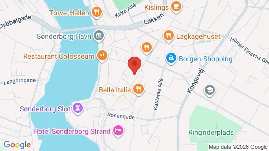 Erhvervslejemål til salg i Sønderborg - kort over placeringen