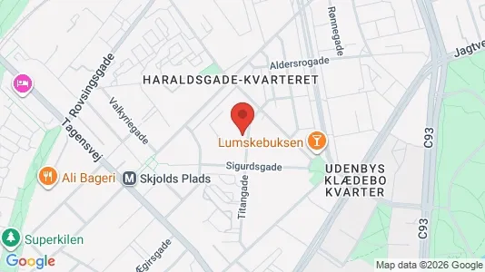 Kontorlokaler til leje i Nørrebro - kort over placeringen