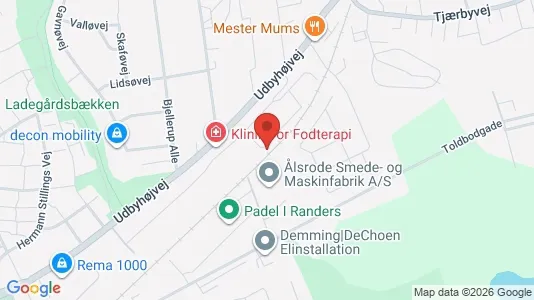 Erhvervsgrunde til salg i Randers NØ - Foto fra Google Street View