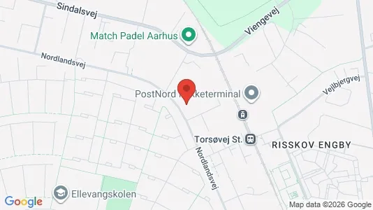 Kontorlokaler til leje i Risskov - kort over placeringen