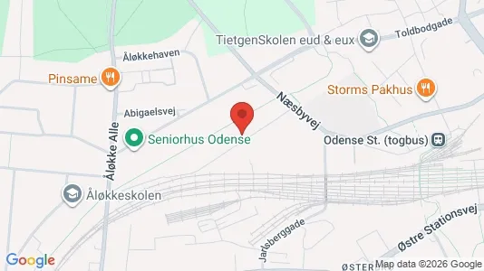 Kontorlokaler til leje i Odense C - kort over placeringen