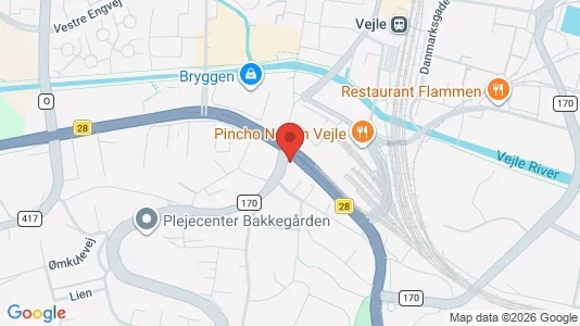 Erhvervslejemål til leje i Vejle Centrum - Foto fra Google Street View