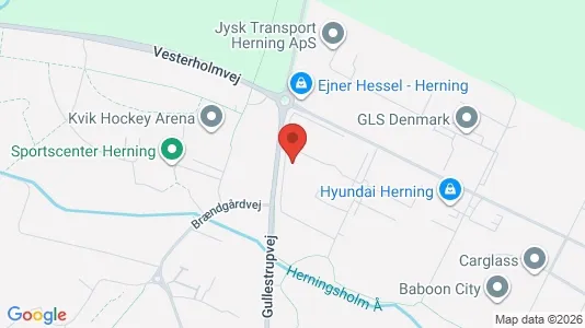 Lagerlokaler til leje i Herning - kort over placeringen