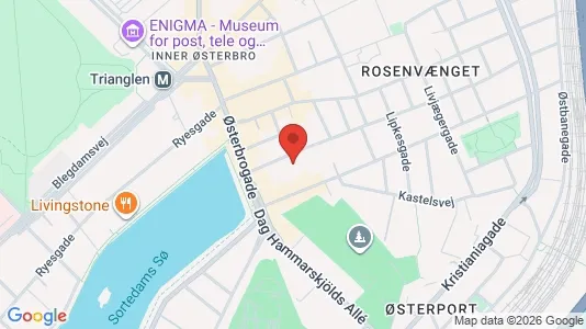 Erhvervslejemål til leje i Østerbro - Foto fra Google Street View