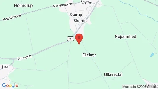 Butikslokaler til salg i Skårup Fyn - Foto fra Google Street View