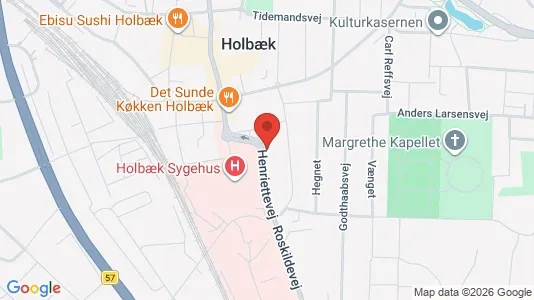 Erhvervslejemål til salg i Holbæk - kort over placeringen