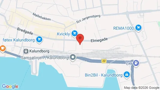 Erhvervsgrunde til salg i Kalundborg - kort over placeringen