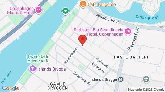 Kontorlokaler til leje i København S - kort over placeringen