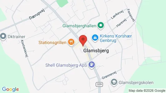 Kontorlokaler til leje i Glamsbjerg - Foto fra Google Street View