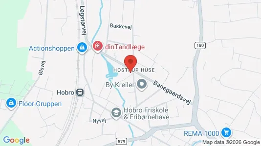 Erhvervslejemål til salg i Hobro - kort over placeringen