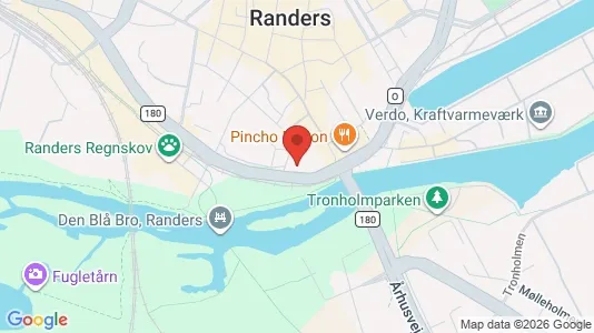 Kontorlokaler til leje i Randers C - kort over placeringen