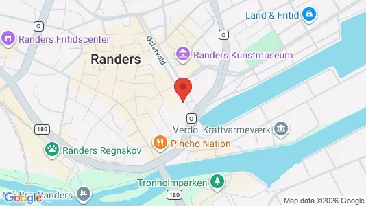 Kontorlokaler til leje i Randers C - kort over placeringen