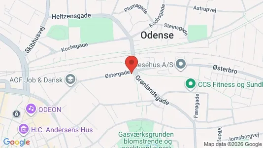 Kontorlokaler til leje i Odense C - Foto fra Google Street View