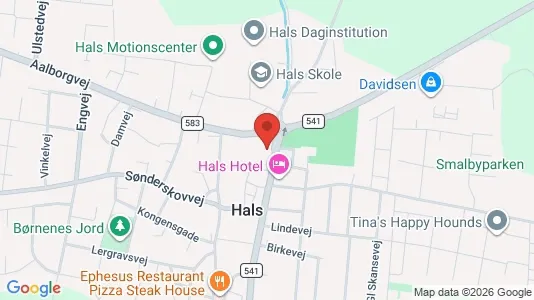 Erhvervslejemål til leje i Hals - Foto fra Google Street View