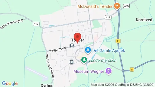 Hoteller til salg i Tønder - Foto fra Google Street View
