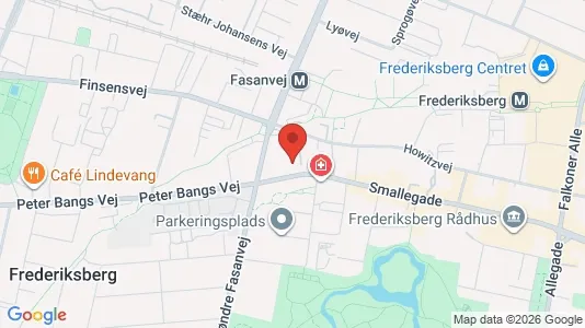 Kontorlokaler til leje i Frederiksberg - kort over placeringen
