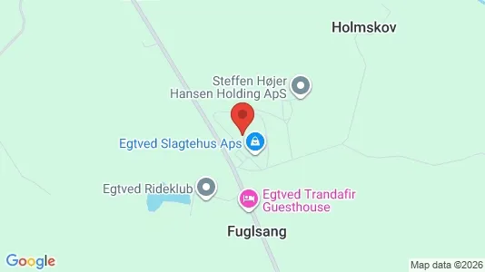 Erhvervslejemål til leje i Egtved - kort over placeringen