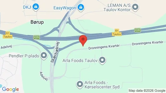 Lagerlokaler til leje i Fredericia - kort over placeringen