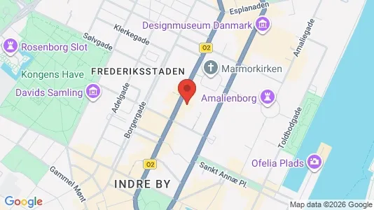 Kontorlokaler til leje i København K - kort over placeringen