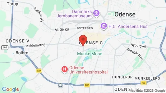 Butikslokaler til salg i Vesterbro - kort over placeringen