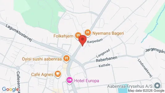 Kontorlokaler til leje i Aabenraa - Foto fra Google Street View