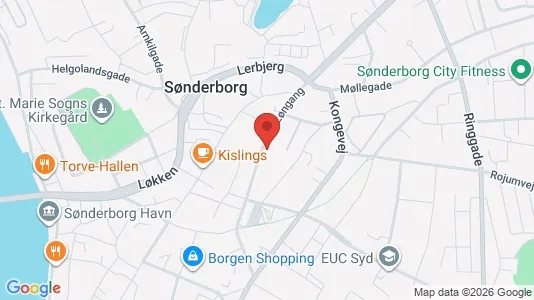 Boligudlejningsejendomme til salg i Sønderborg - kort over placeringen