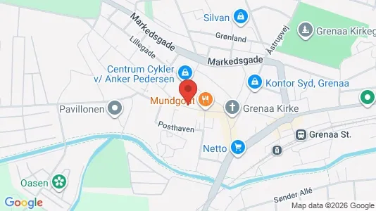 Boligudlejningsejendomme til salg i Grenaa - kort over placeringen