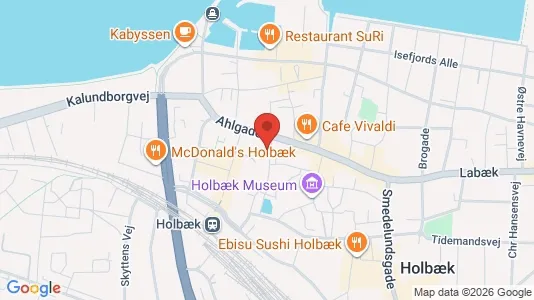 Kontorlokaler til leje i Holbæk - kort over placeringen