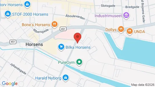 Kontorlokaler til leje i Horsens - Foto fra Google Street View