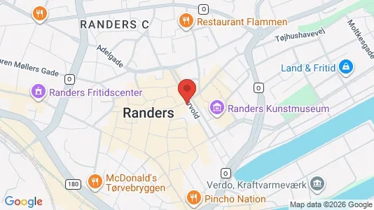 Erhvervslejemål til salg i Randers C - kort over placeringen