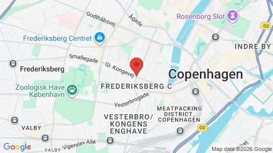 Kliniklokaler til leje i Frederiksberg C - kort over placeringen